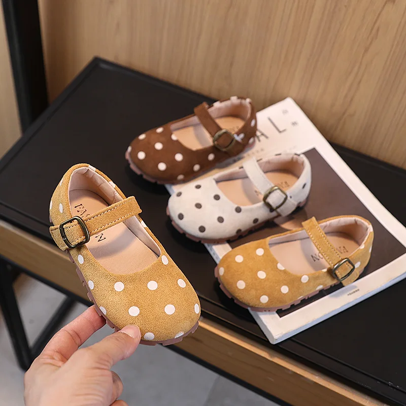 Zapatos de cuero planos para niñas – estilo retro informal - imagen 4
