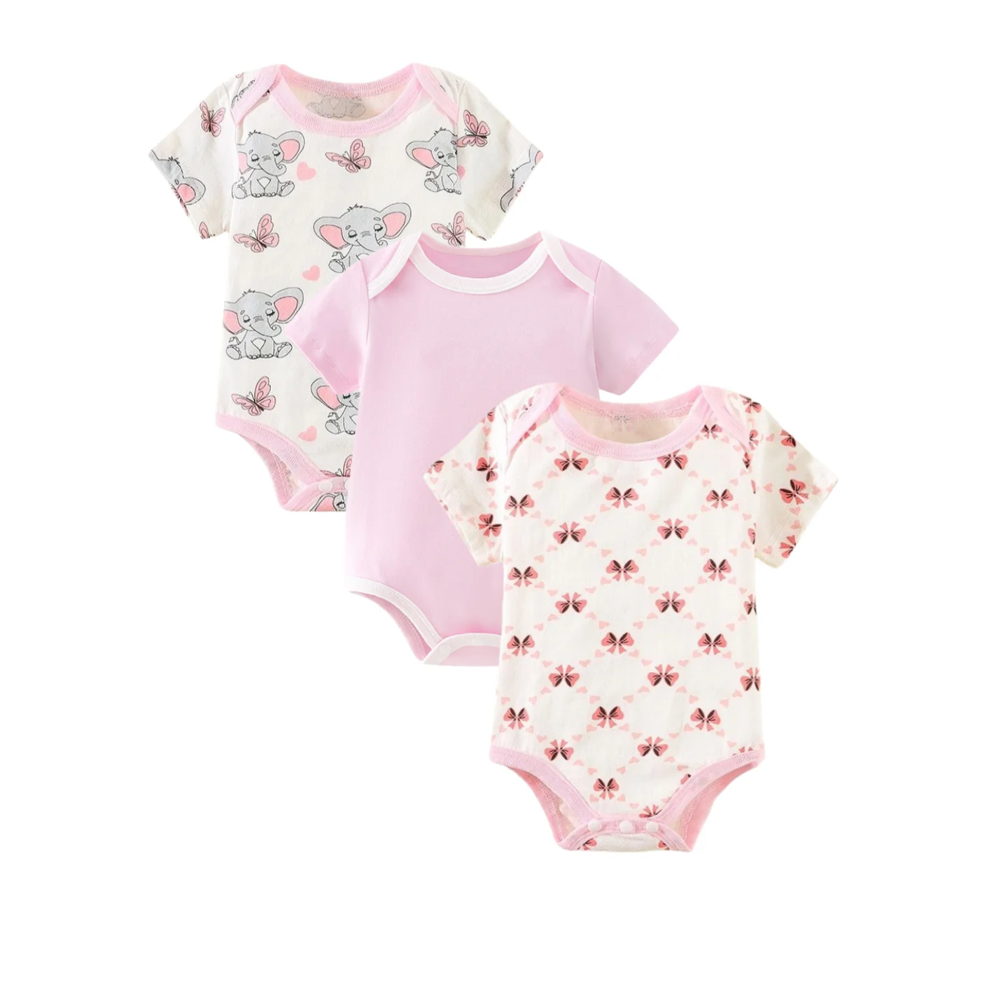 Conjunto recién nacido de algodón para verano con body tipo sobre - imagen 2