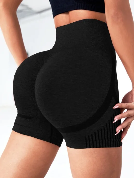 Shorts deportivos de cintura alta y ajuste flexible