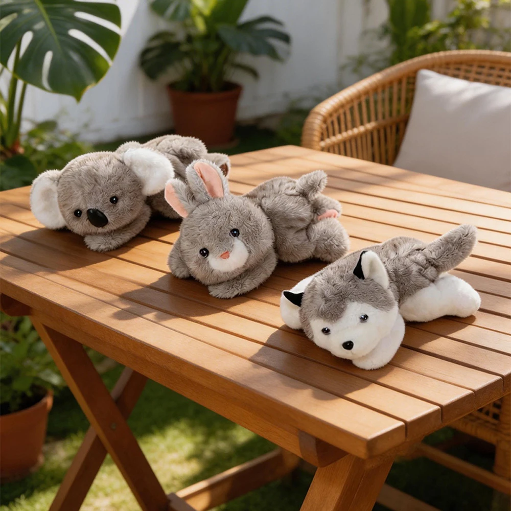 Peluche realista de koala gris suave, regalo para niños