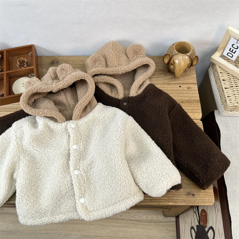 Abrigos de invierno acolchados con capucha cálida para niños y niñas - imagen 2