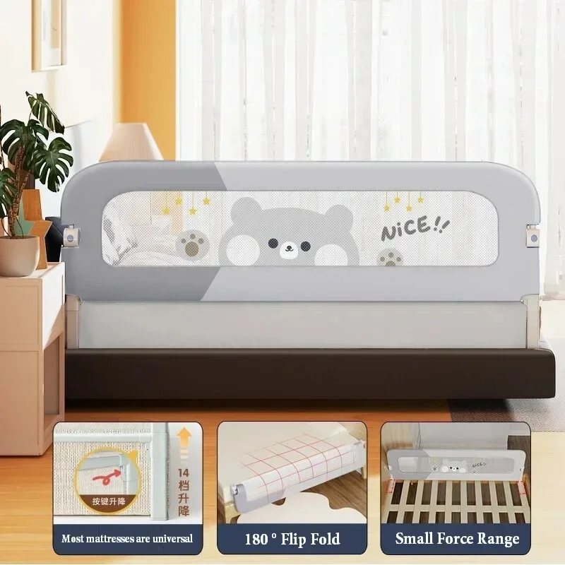 Barandilla plegable de seguridad para cama infantil - imagen 2