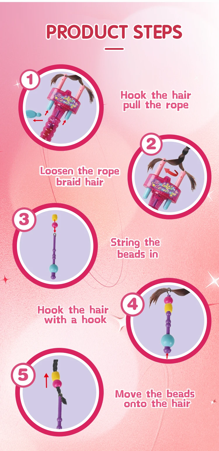 Accesorios para trenzado y juego de belleza