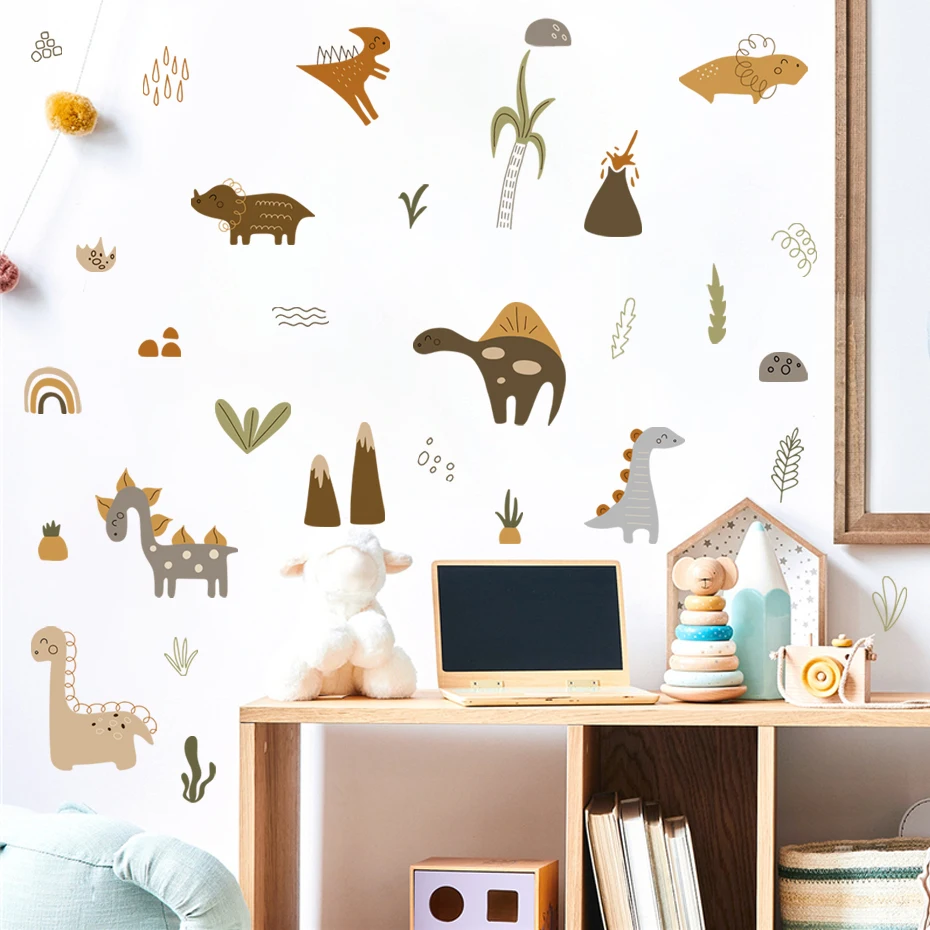 Gromurosaurus pegatinas pared dinosaurio bohemio vinilo acuarela - imagen 3