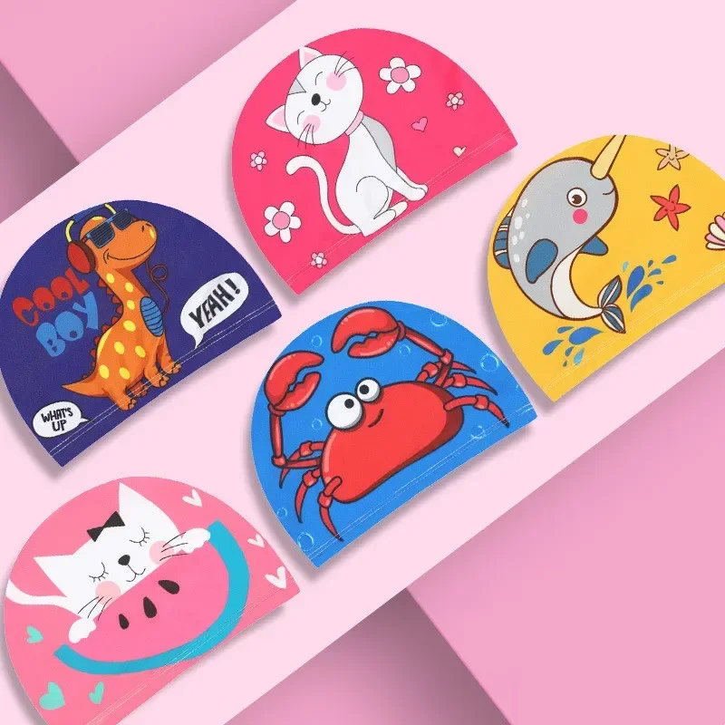 Gorro natación infantil con protección orejas – Impermeable y dibujos