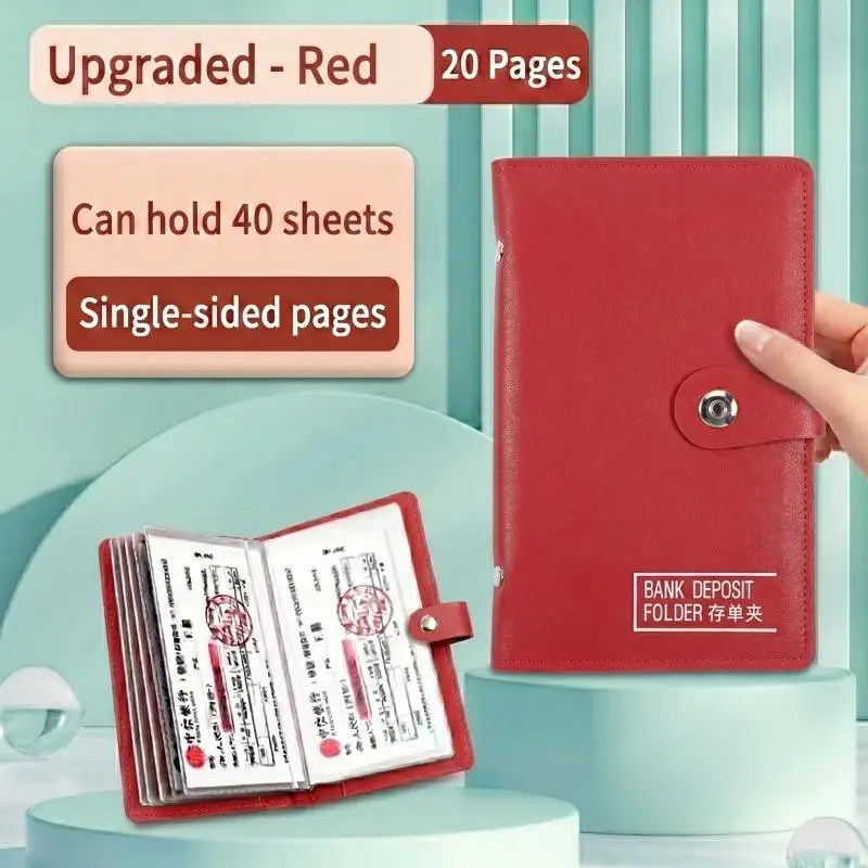 Álbum organizador portátil de documentos y billetes bancarios - imagen 2
