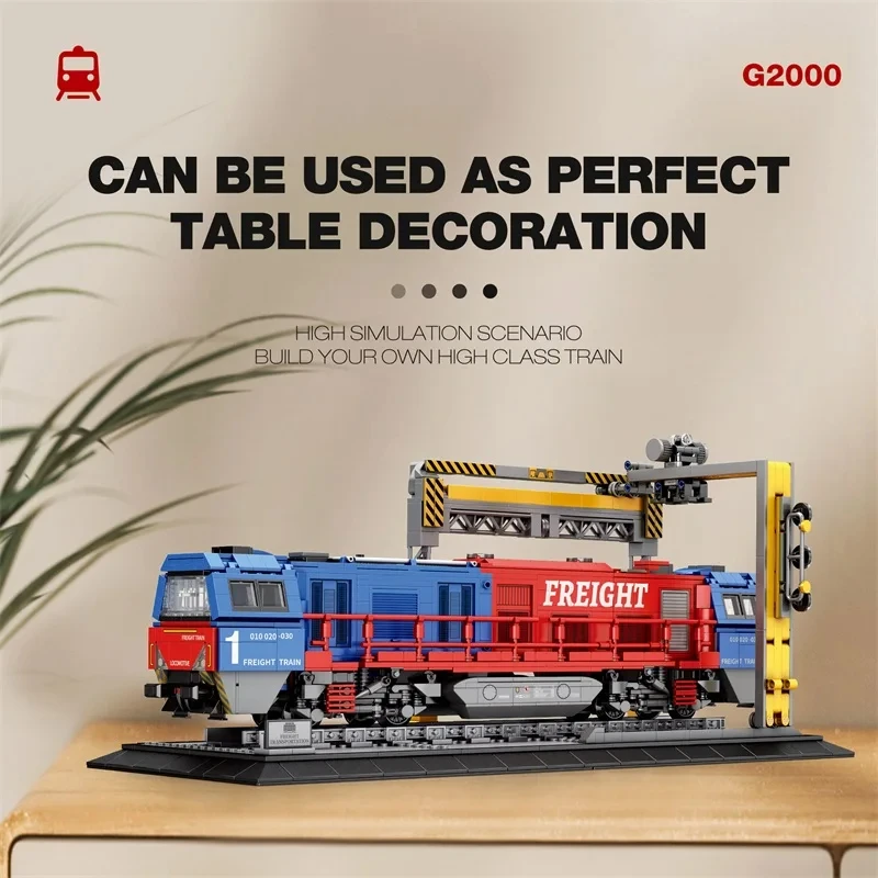 Set bloques construcción tren pasajeros niños - imagen 4