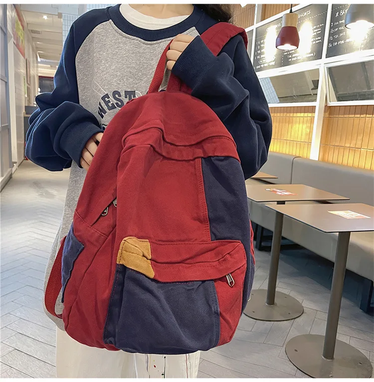 Mochila en uso, vista trasera