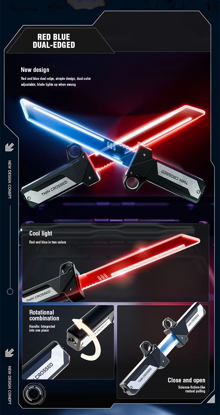 Uso de la espada LED en contexto de cosplay y juego