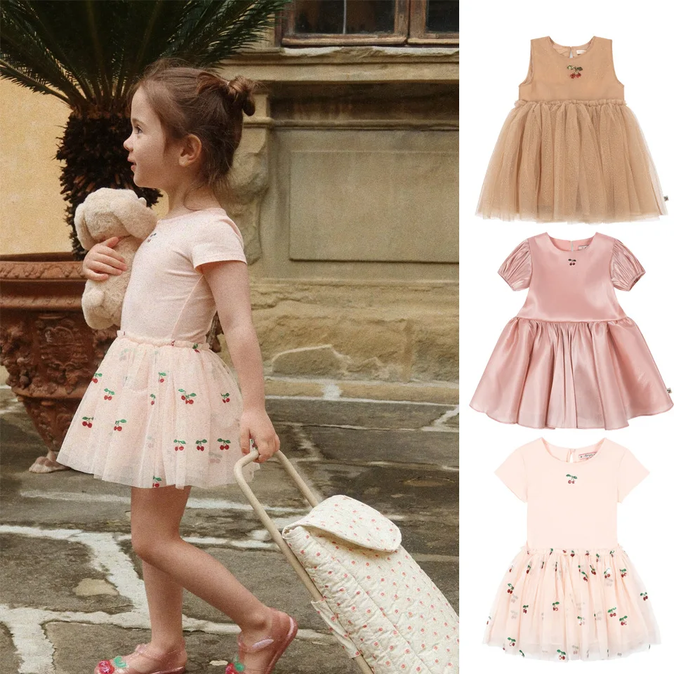 KS vestido de princesa con lentejuelas y tul para niña
