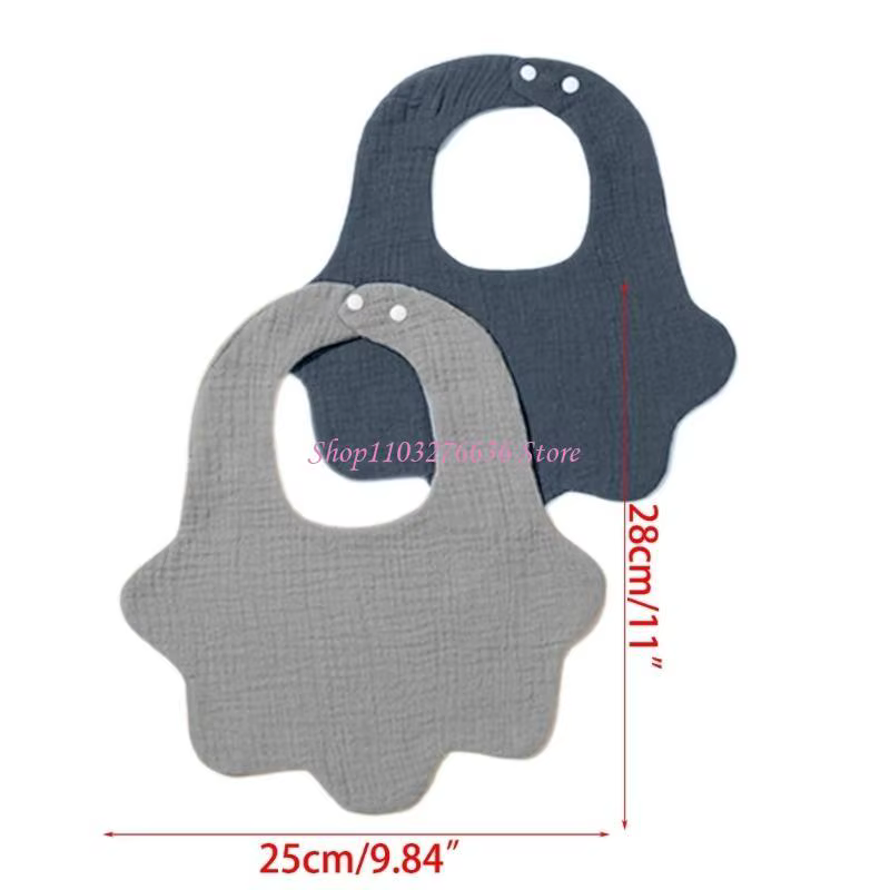 Baberos absorbentes para dentición de algodón suave para bebé - imagen 5