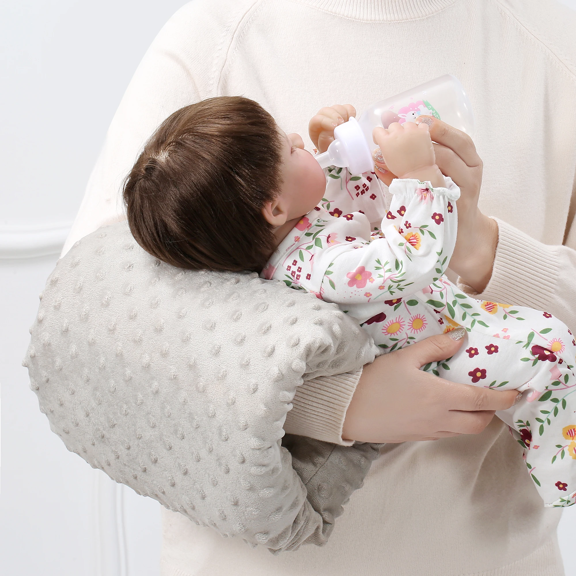 Almohada de lactancia multifunción para brazo y cuna cómoda - imagen 5