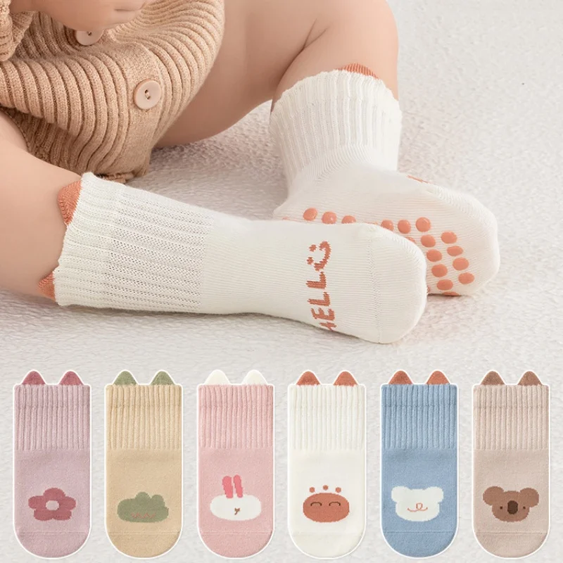Calcetines antideslizantes de suelo para bebés y niños pequeños