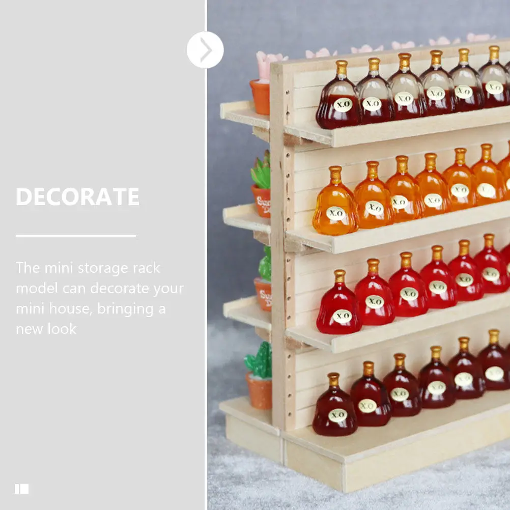 Mini estante de madera para decoración de escritorio infantil ligero - imagen 2