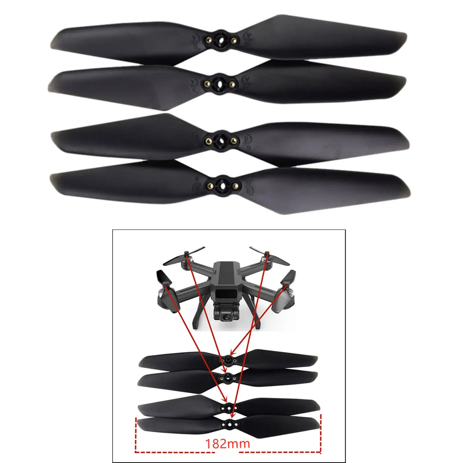 Hélices de dron RC con liberación rápida, repuestos ABS