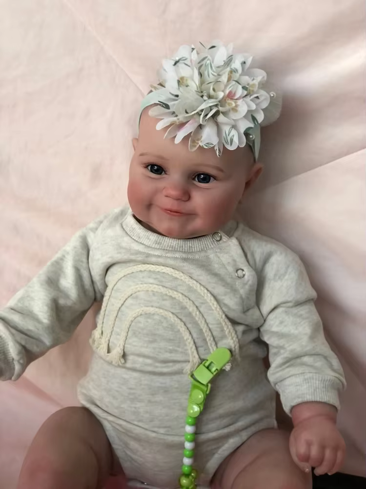 Muñeca reborn realista Maddie Smile piel 3D para bebé - imagen 4