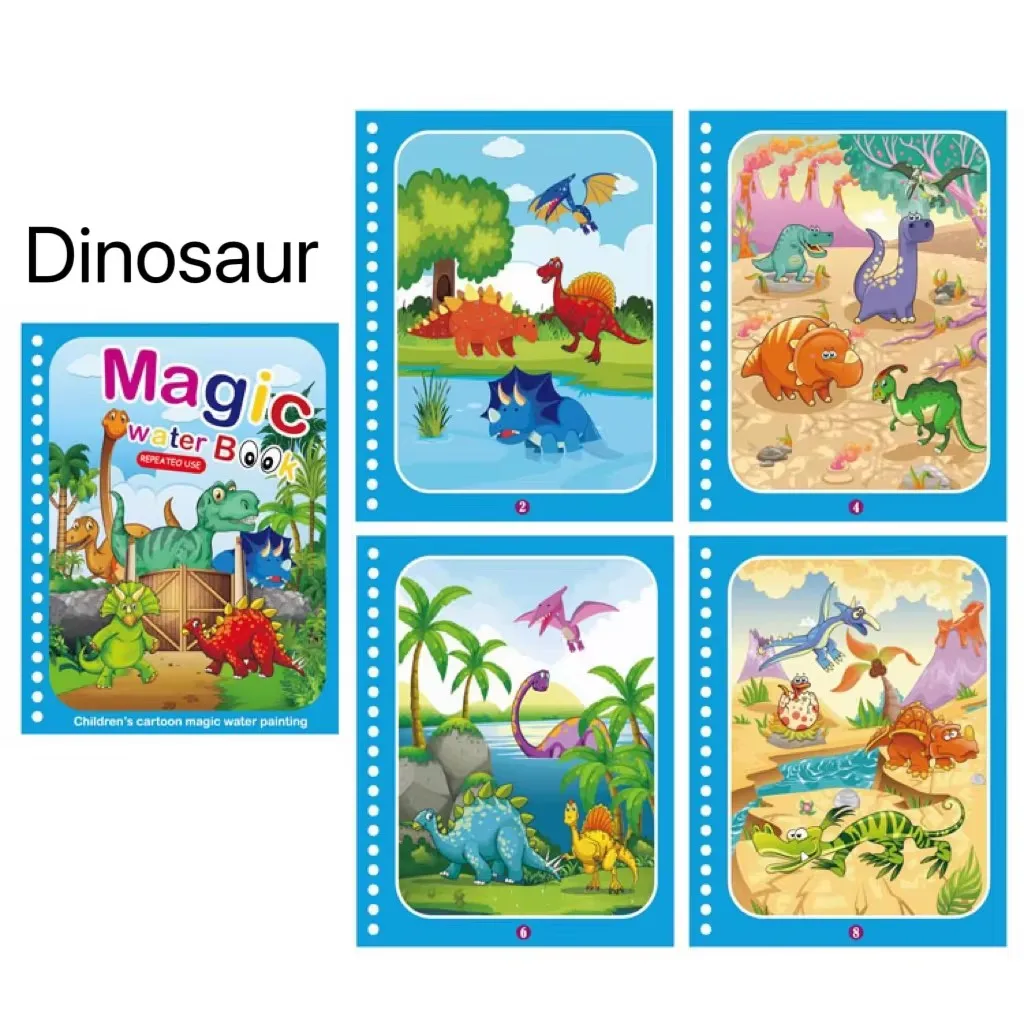 Libro para colorear reutilizable con pintura al agua y bolígrafo - imagen 4