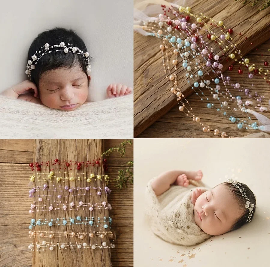 Diadema para bebé con detalles tipo perlas