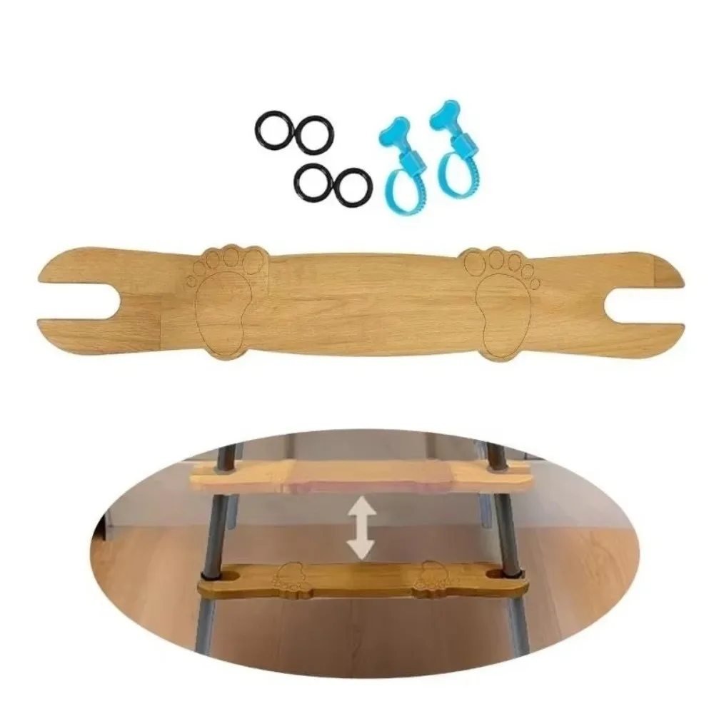 Pedal ajustable para trona con reposapiés de madera antideslizante - imagen 3
