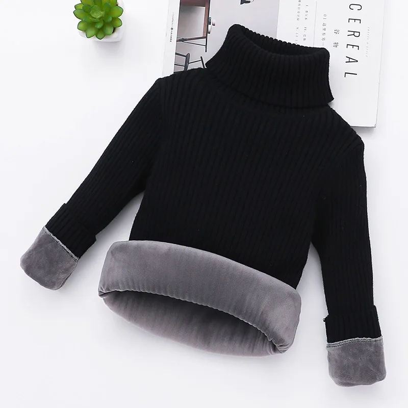 Jersey de lana de punto grueso con cuello alto para invierno - imagen 4
