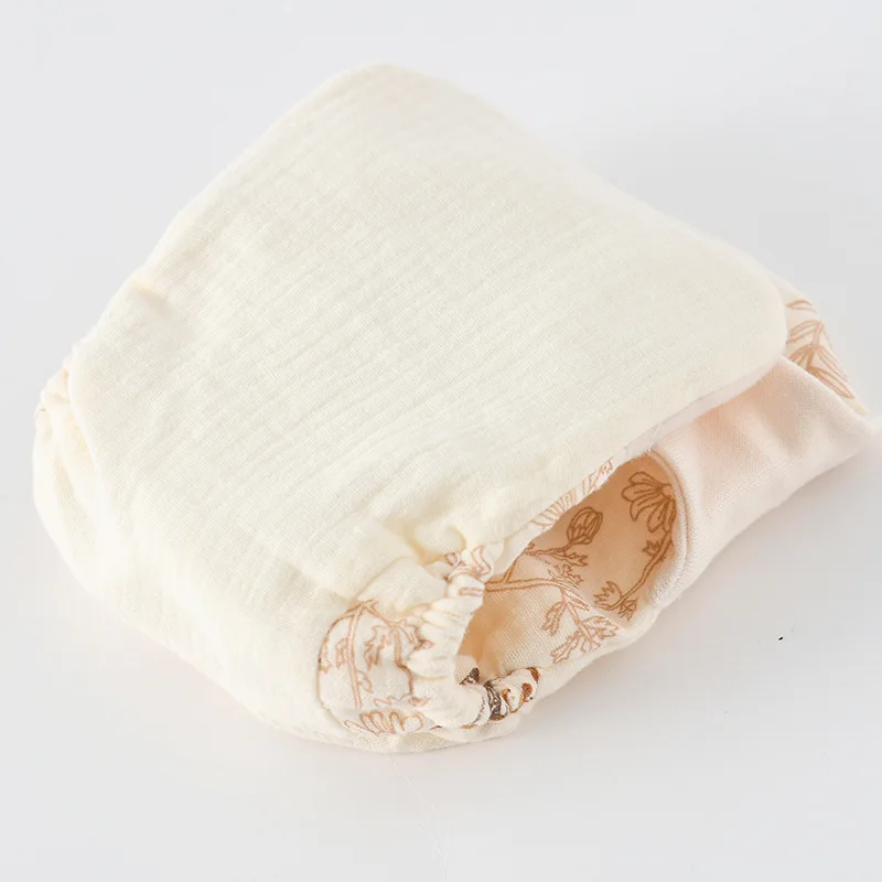 Pañales reutilizables de algodón orgánico para bebé – Estampado colorido - imagen 5