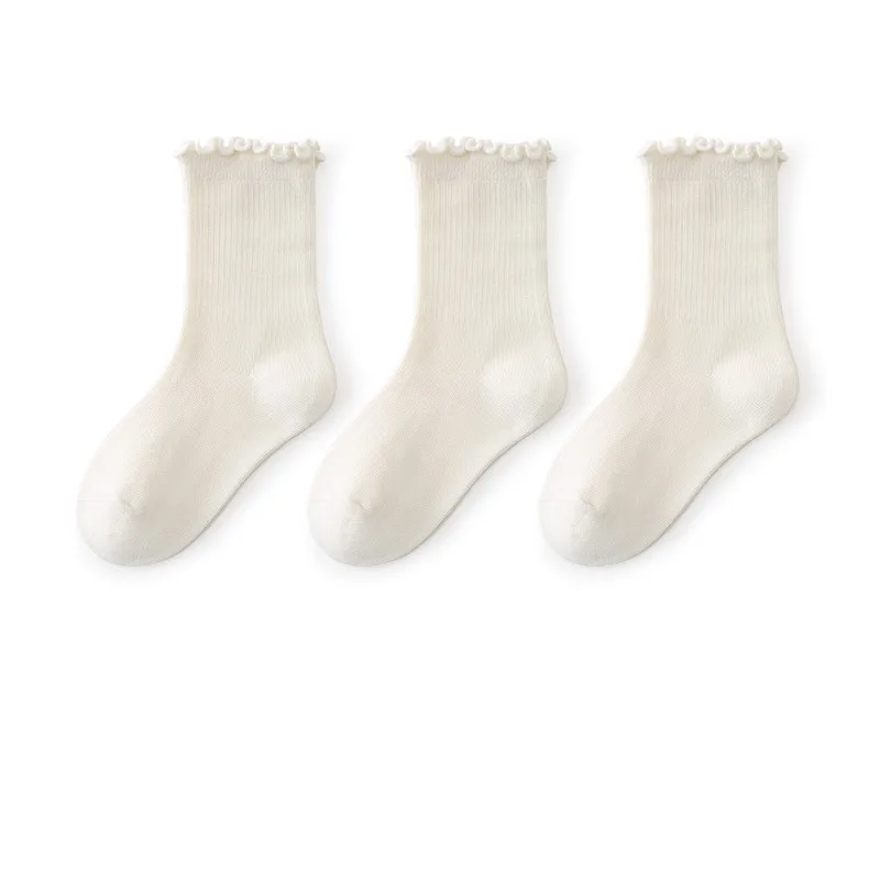 Calcetines tobilleros de algodón con volantes para niñas, elegantes - imagen 5