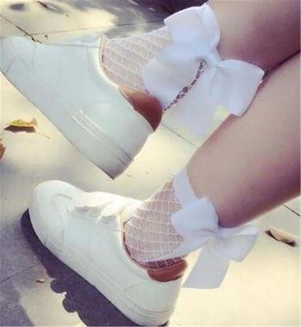 Calcetines de rejilla transpirables con remaches elegantes para mujer - imagen 2