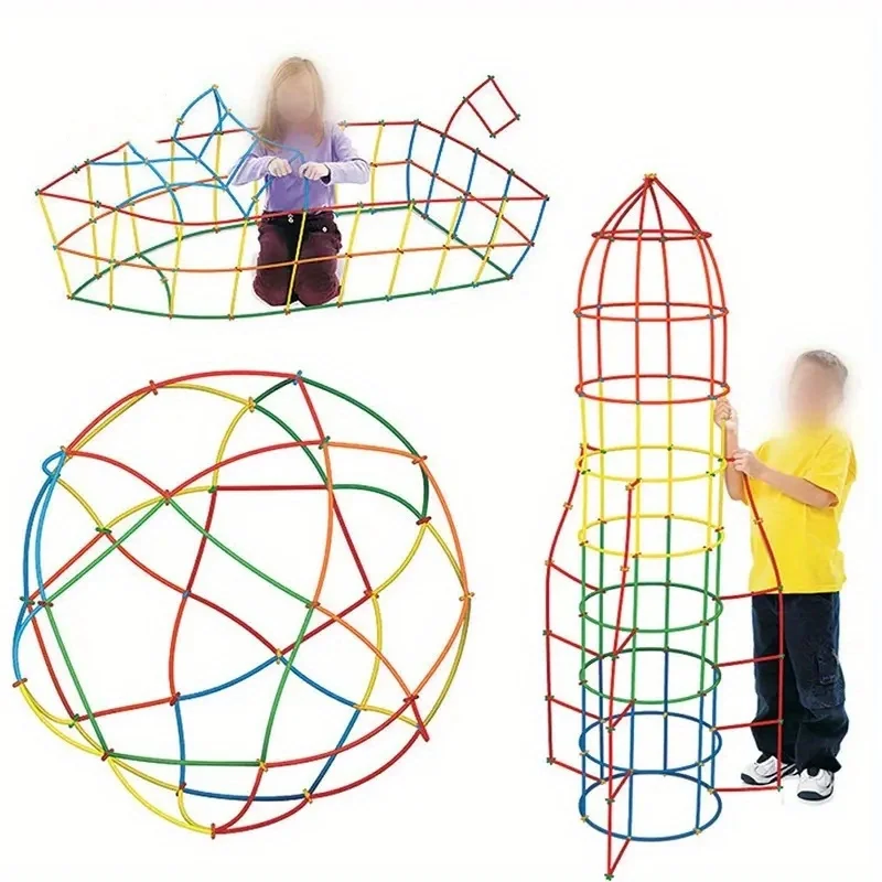 Uso práctico de juguetes de ingeniería Straw Builder