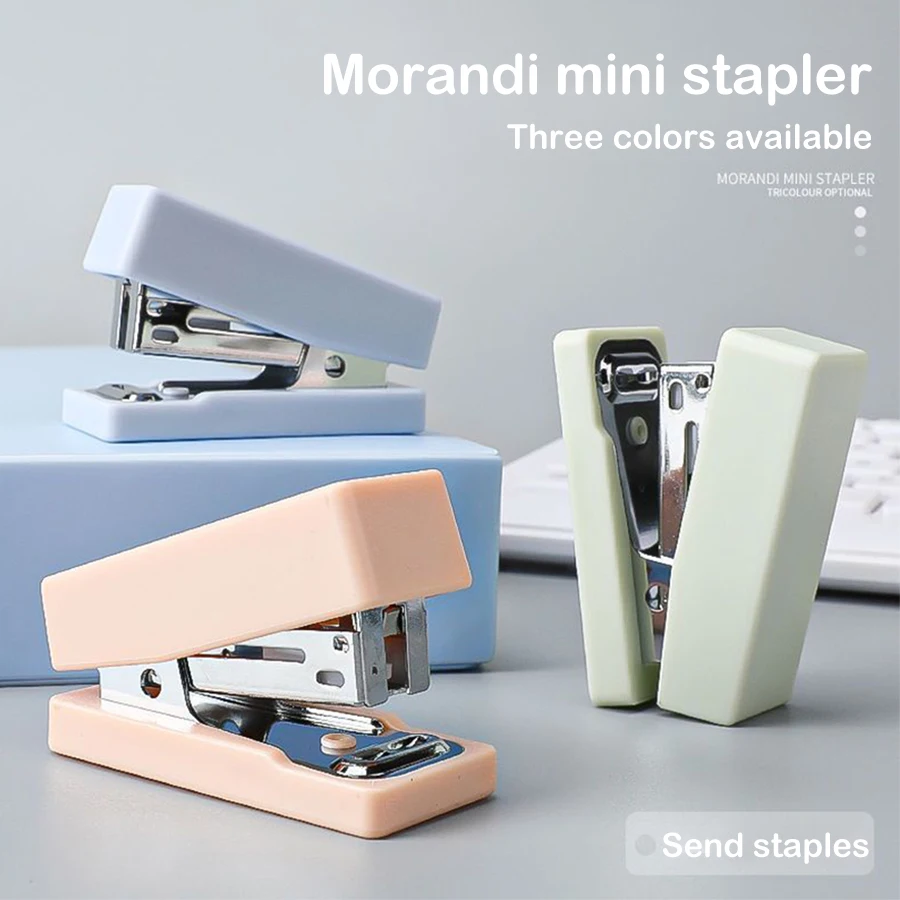 Grapadora escolar mini multifuncional para papelería - imagen 3