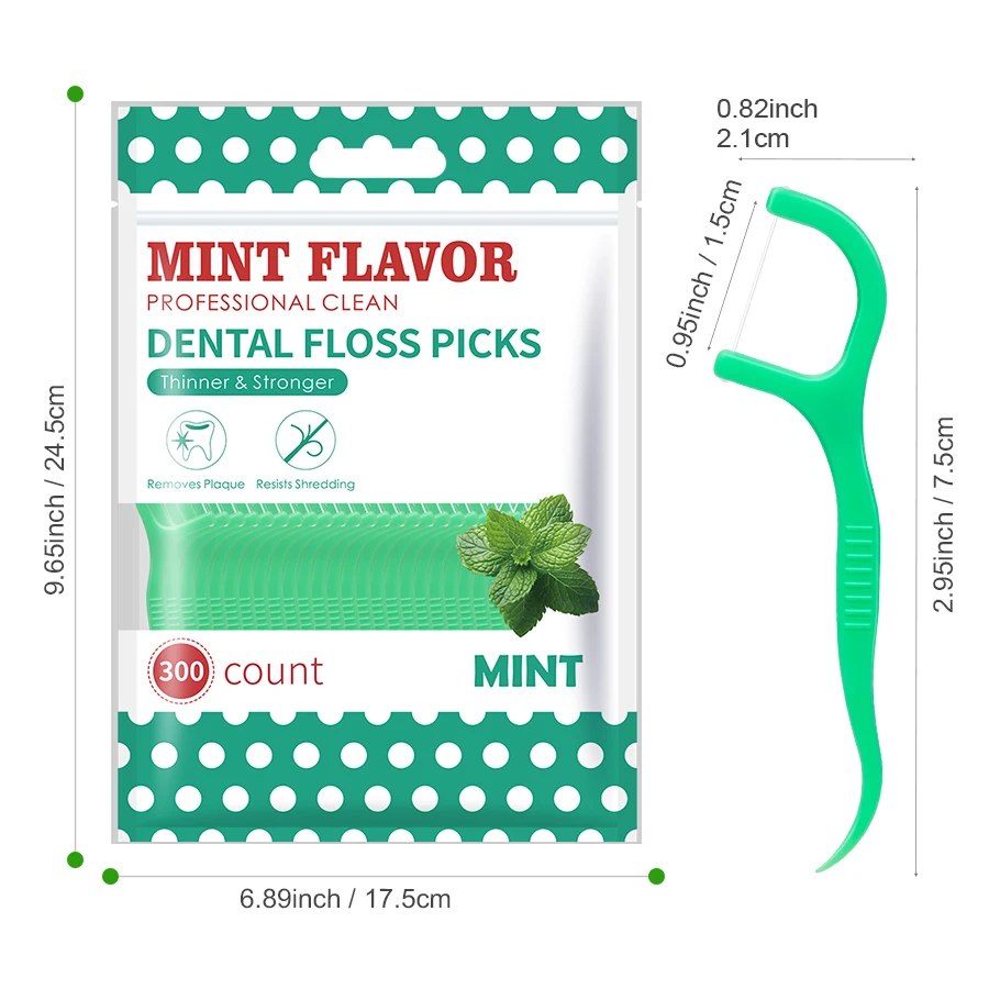 Púas de hilo dental con menta portátiles para higiene bucal infantil - imagen 3