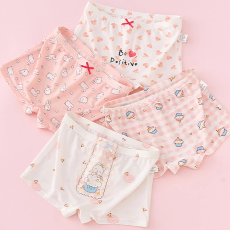 Calzoncillos bóxer de algodón para niña con dibujos animados - imagen 5