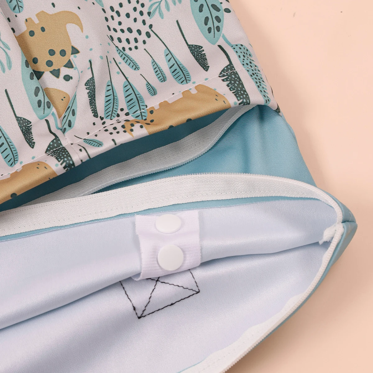 Bolsa pañales impermeable con cremallera seca húmeda estampado moda - imagen 4