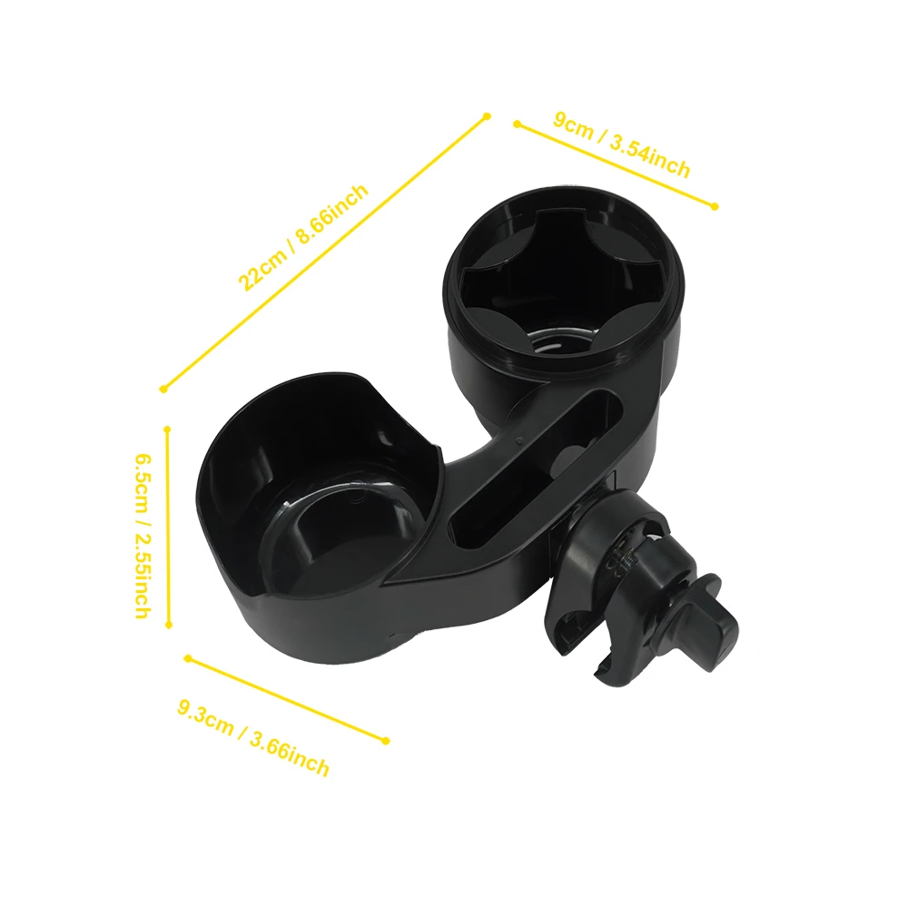Soporte 2 en 1 para carrito con portavasos y sujeción