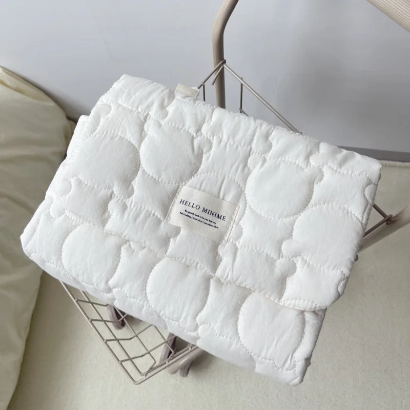 Funda cambiador portátil bebé – Diseño oso beige plegable - imagen 4