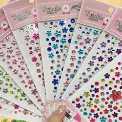 Pegatina de cristal con diamantes para teléfono y escuela