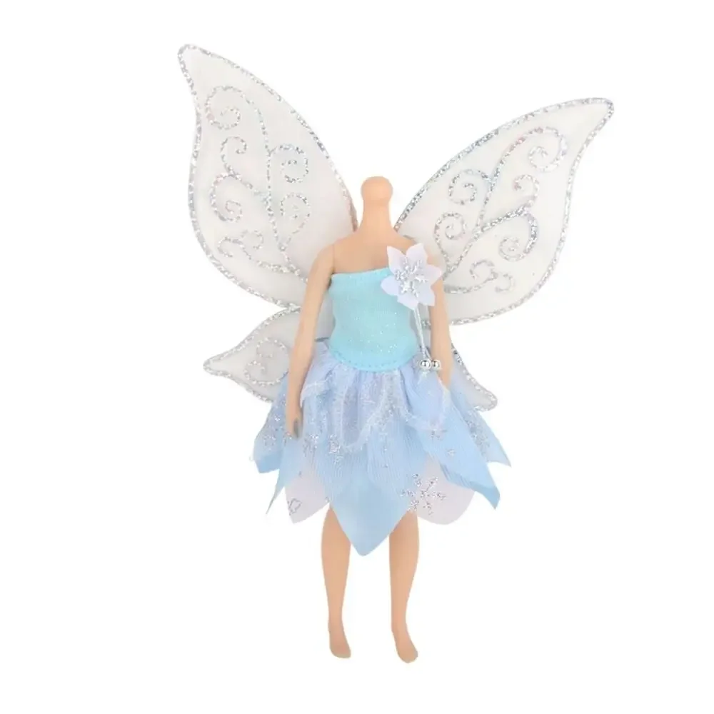 Vestido de hada para muñecas – Falda de gasa con alas de mariposa - imagen 2