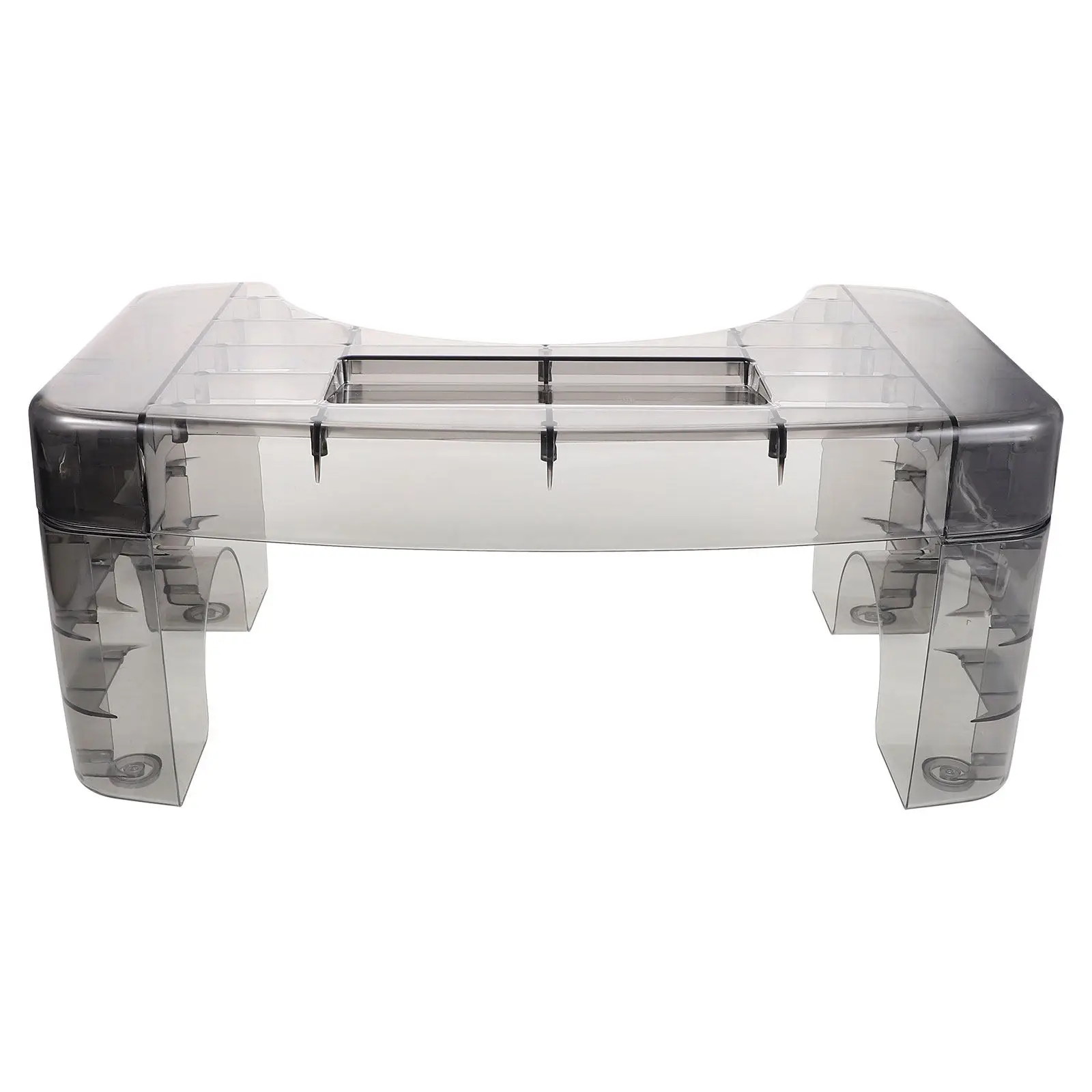 Taburete para inodoro ergonómico de plástico transparente en baño - imagen 5