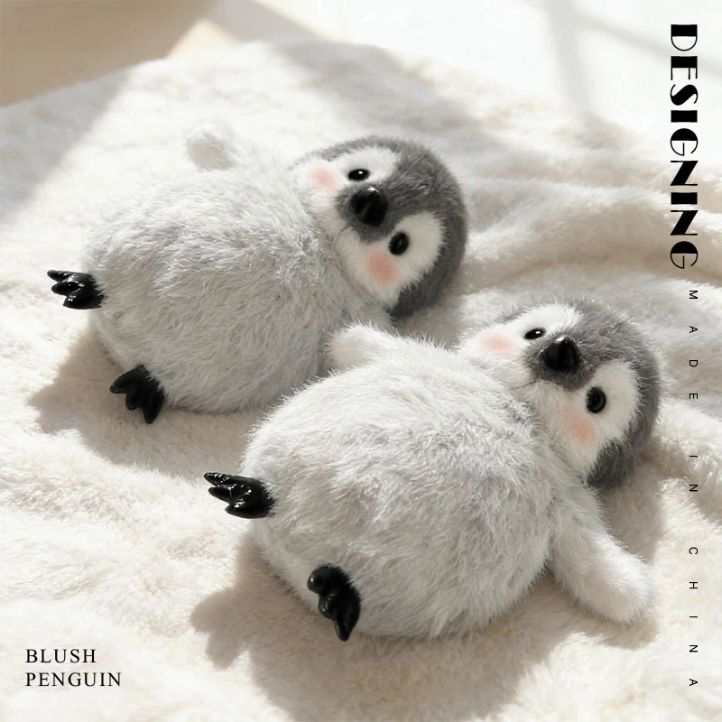 Peluche pingüino suave para bebé – Muñeco de invierno regalo - imagen 2