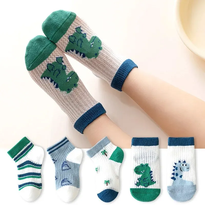 Calcetines infantiles de verano de algodón finos y transpirables - imagen 3