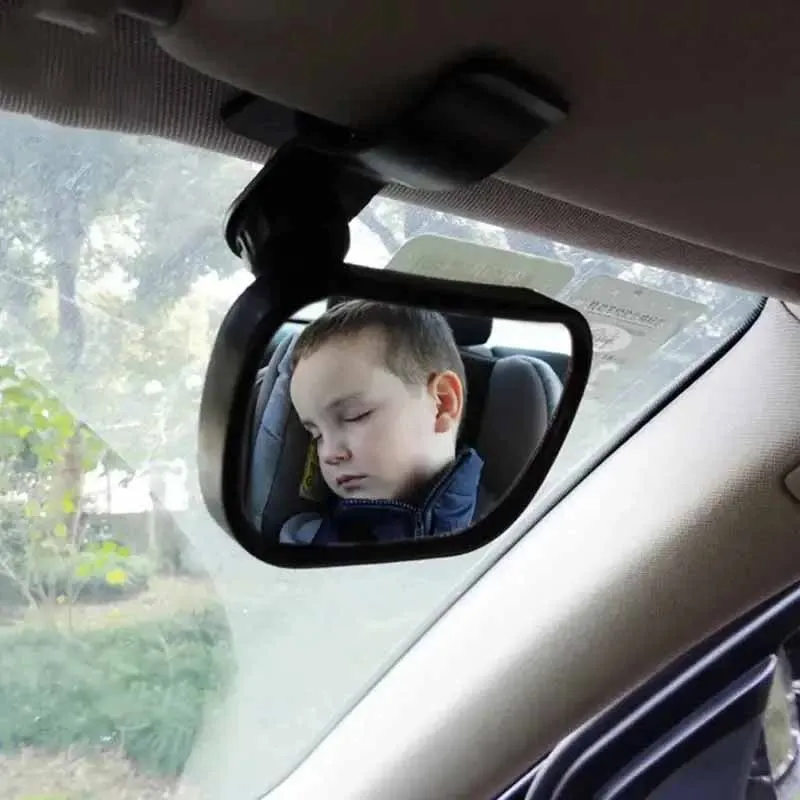Espejo retrovisor360° vigilancia bebé coche giratorio con ventosa - imagen 4