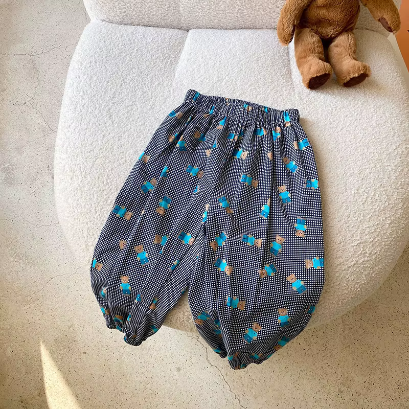 Pantalones niña algodón estampado osoMILANCEL – Pantalones estampado oso para niña - imagen 4