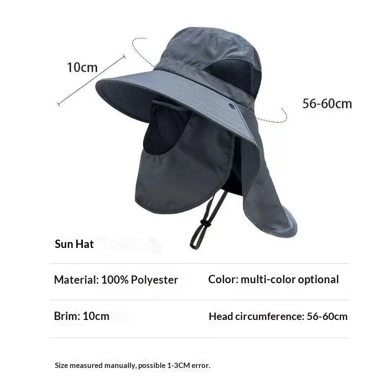 Sombrero de protección solar UV de ala ancha para verano - imagen 5