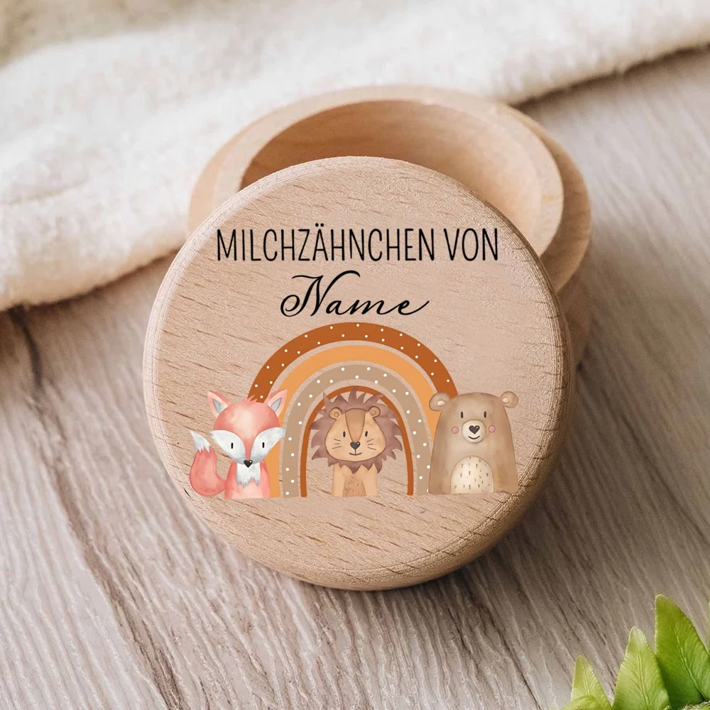 Caja dientes de leche personalizada en madera infantil para niños - imagen 3