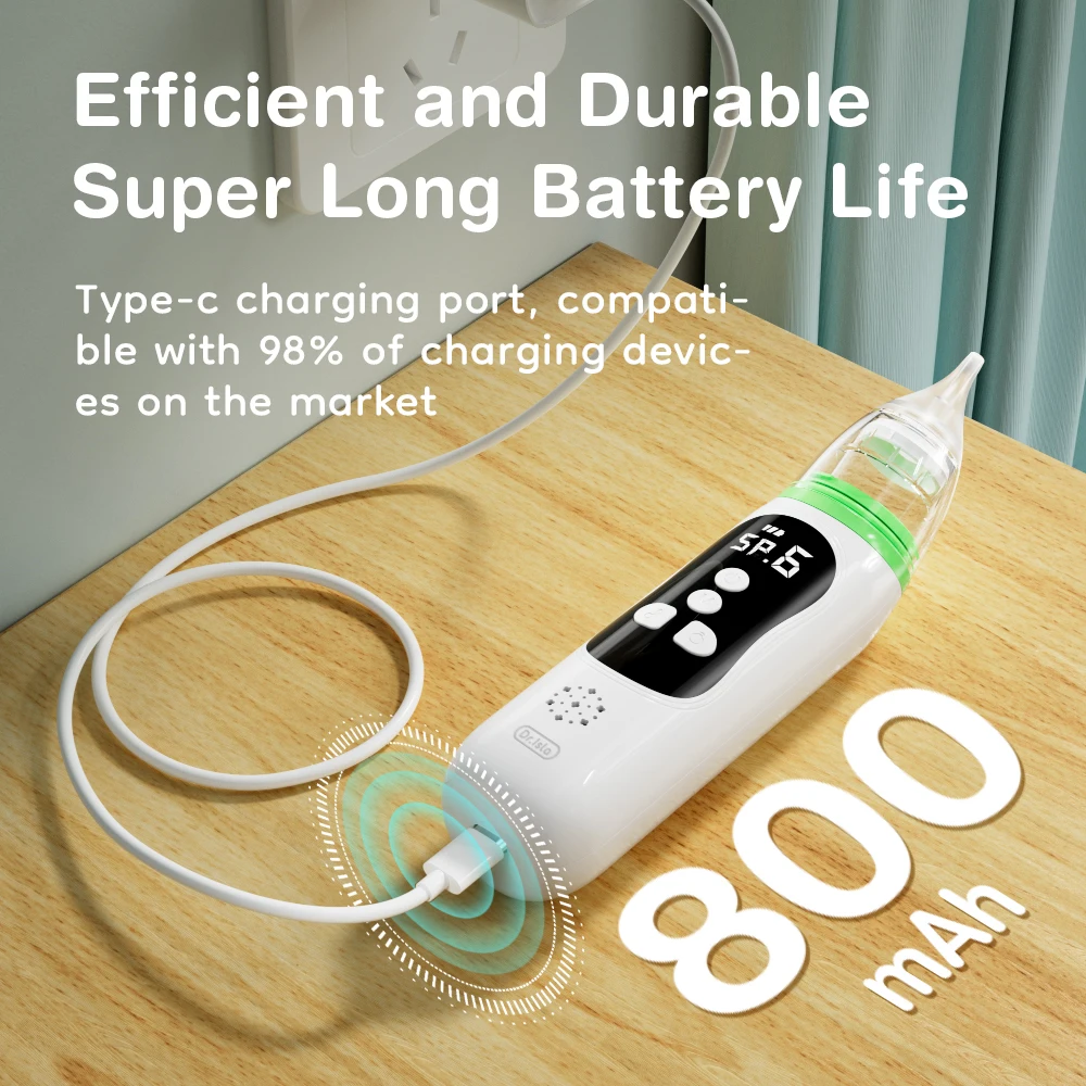 MAMIJOY Aspirador nasal eléctrico para bebé – 6 modos y música calmante - imagen 3