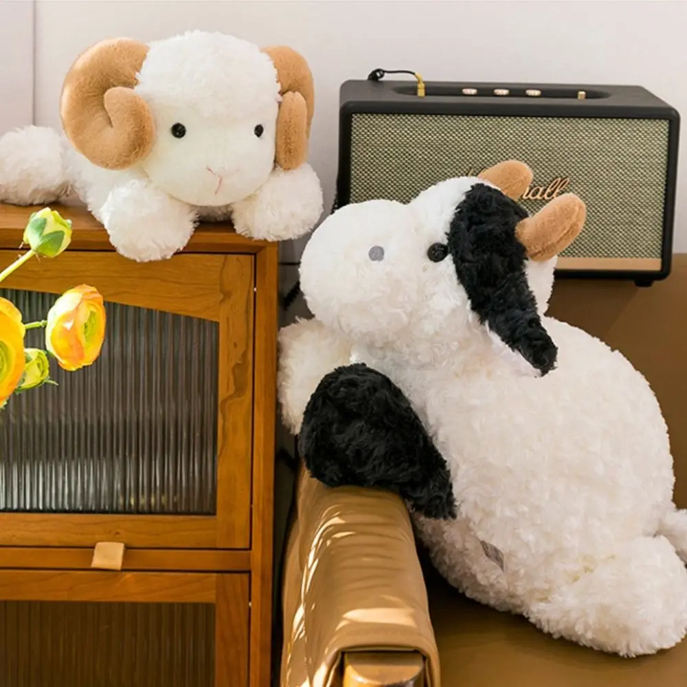 Peluche de cabra y vaca suave con cuernos grandes para niños - imagen 5