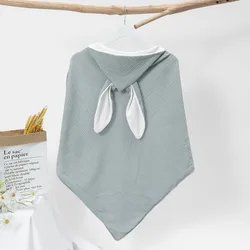 Toalla de baño con capucha orejas conejo para bebé