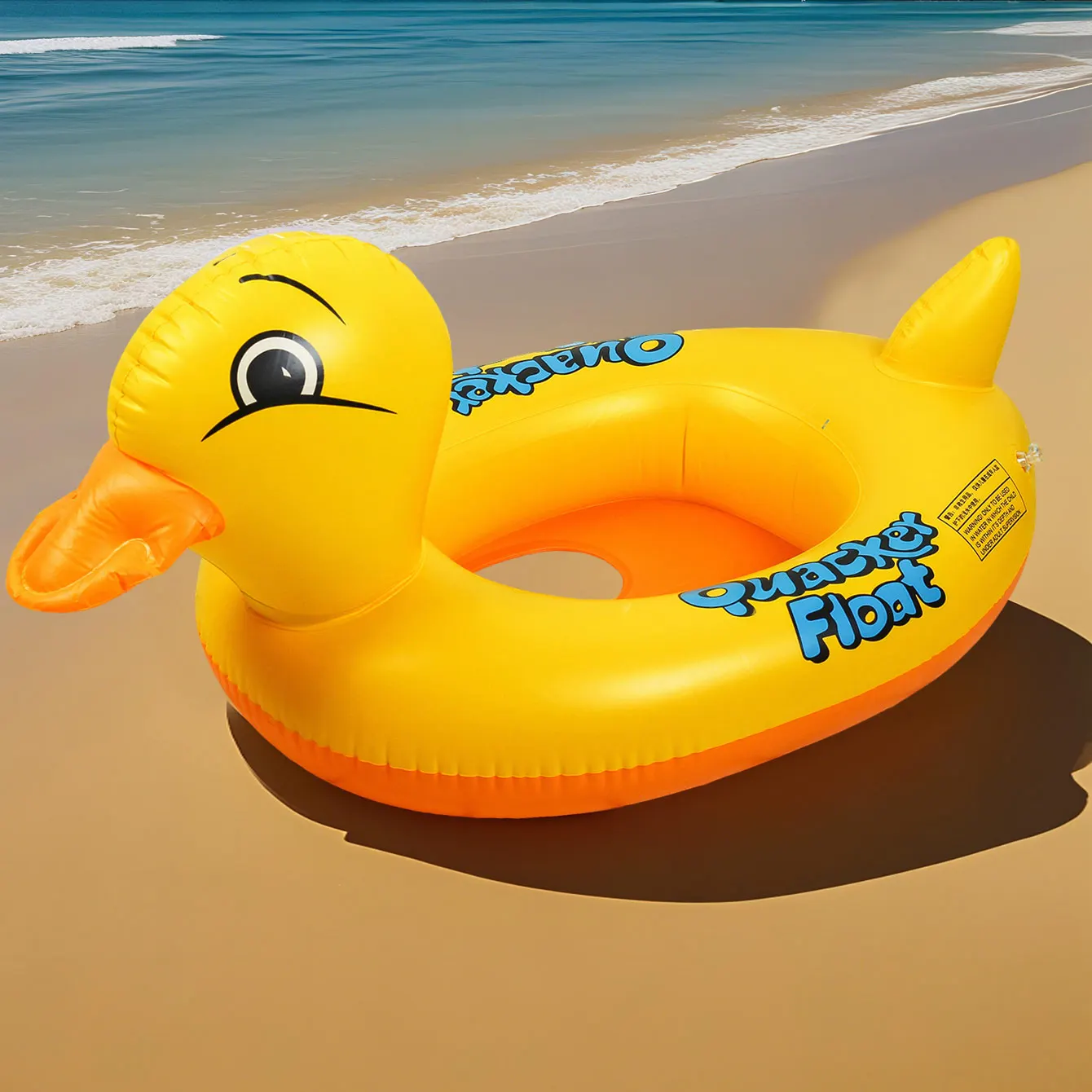 Flotador hinchable pato con anillo de asiento para piscina y playa - imagen 5