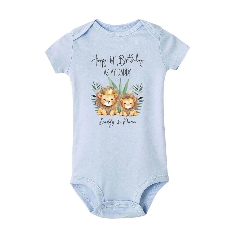 Pelele personalizado para recién nacido – Feliz primer cumpleaños - imagen 5