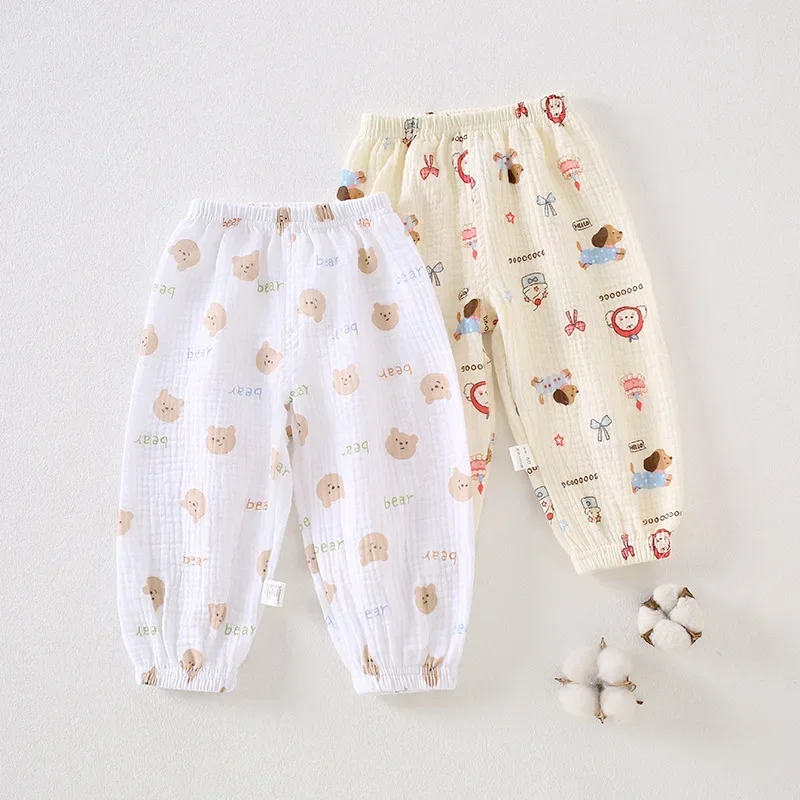 Pantalones de bebé de gasa de algodón repelentes de mosquitos - imagen 2