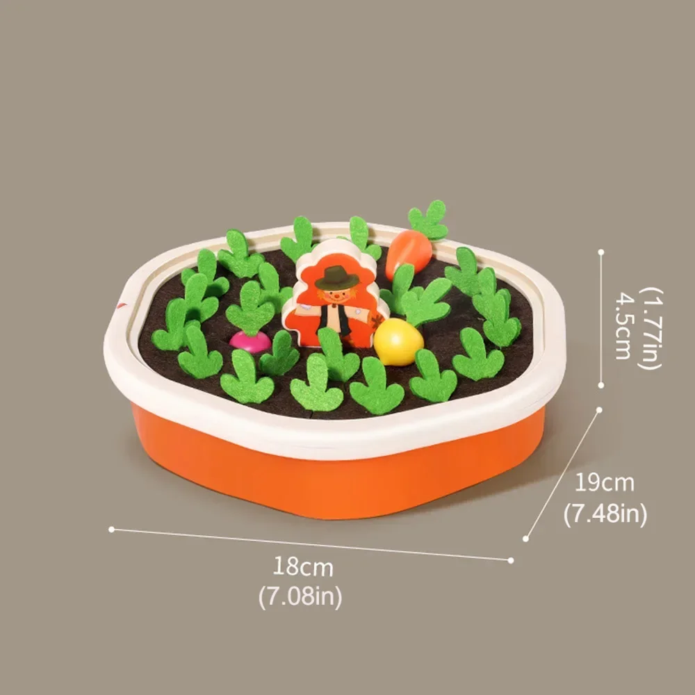 Juego educativo de cosecha para niños - Juguete de madera natural - imagen 4